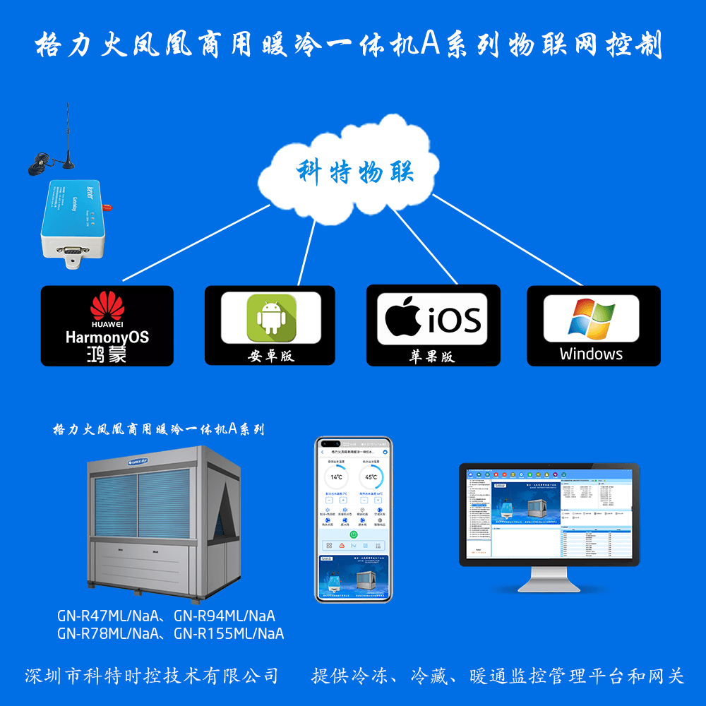 格力商用冷暖一体机-格力空调远程控网关-格力空调手机远程控制App-格力空调群控系统