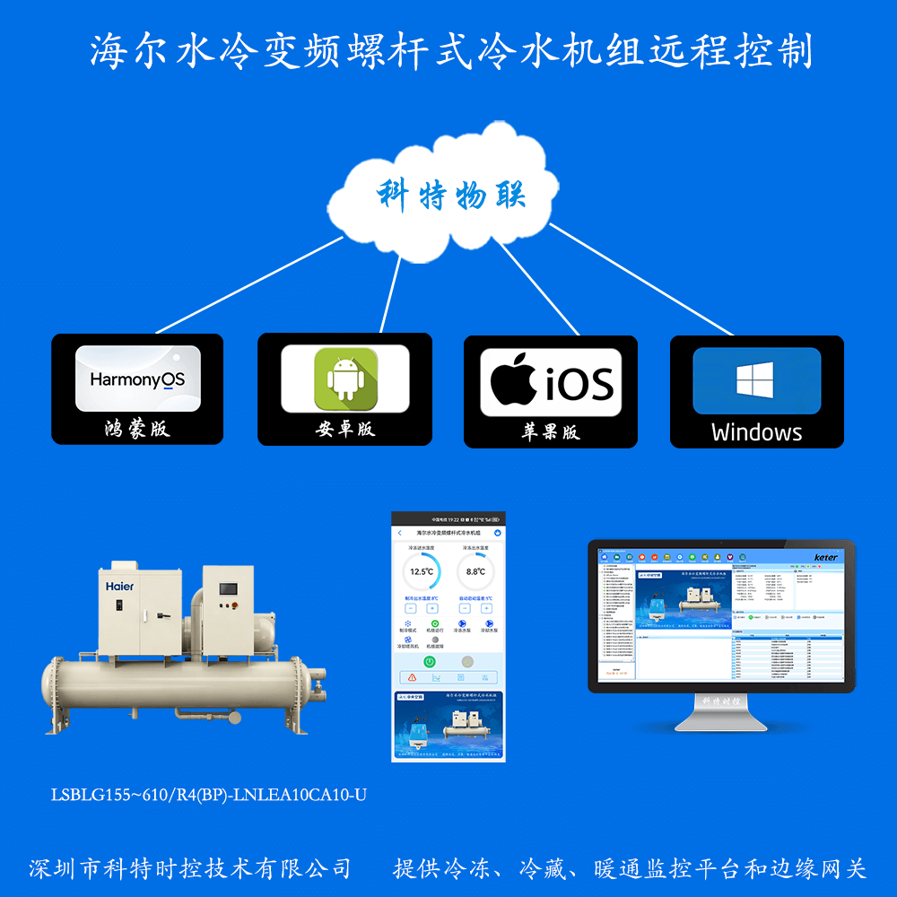 海尔冷水机组-海尔水冷螺杆机手机APP-海尔水冷螺杆机物联网网关-海尔水冷螺杆机远程控制