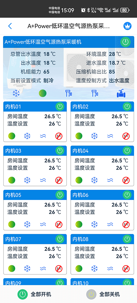 麦克维尔中央空调-麦克维尔户式水机-麦克维尔二联供-麦克维尔A+Power低环温空气源热泵采暖机远程控制APP网关-麦克维尔空调远程控制