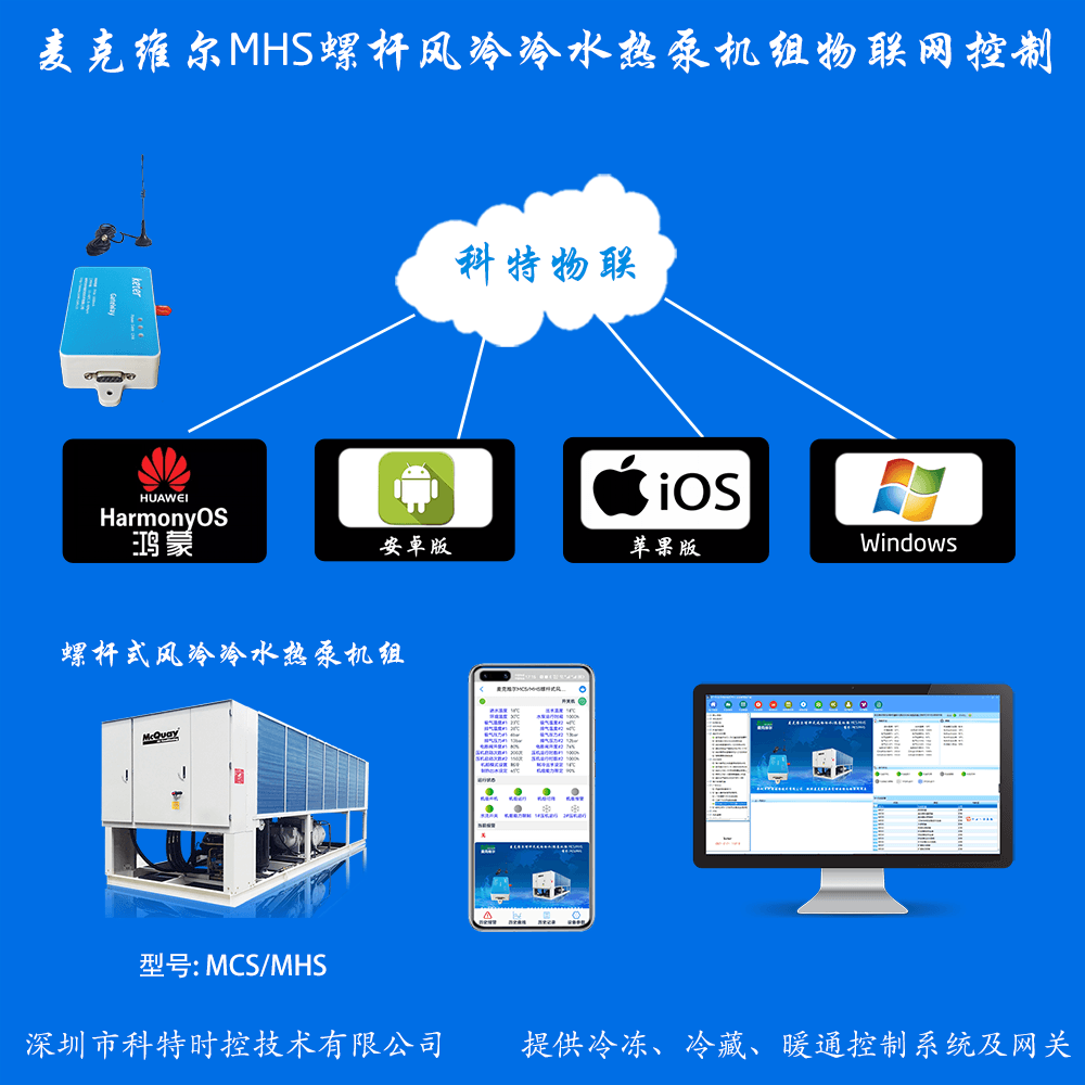 麦克维尔中央空调-麦克维尔风冷热泵-麦克维尔风冷螺杆机-麦克维尔MHS螺杆风冷冷水热泵机组远程控制APP网关-麦克维尔空调远程控制