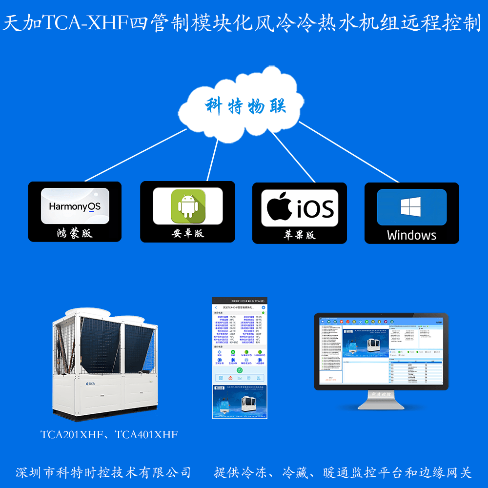 天加空调-天加商用中央空调-天加风冷模块机组-天加四管制模块化风冷冷热水机组-天加空调手机远程控制APP-天加空调远程控制-天加空调群控系统