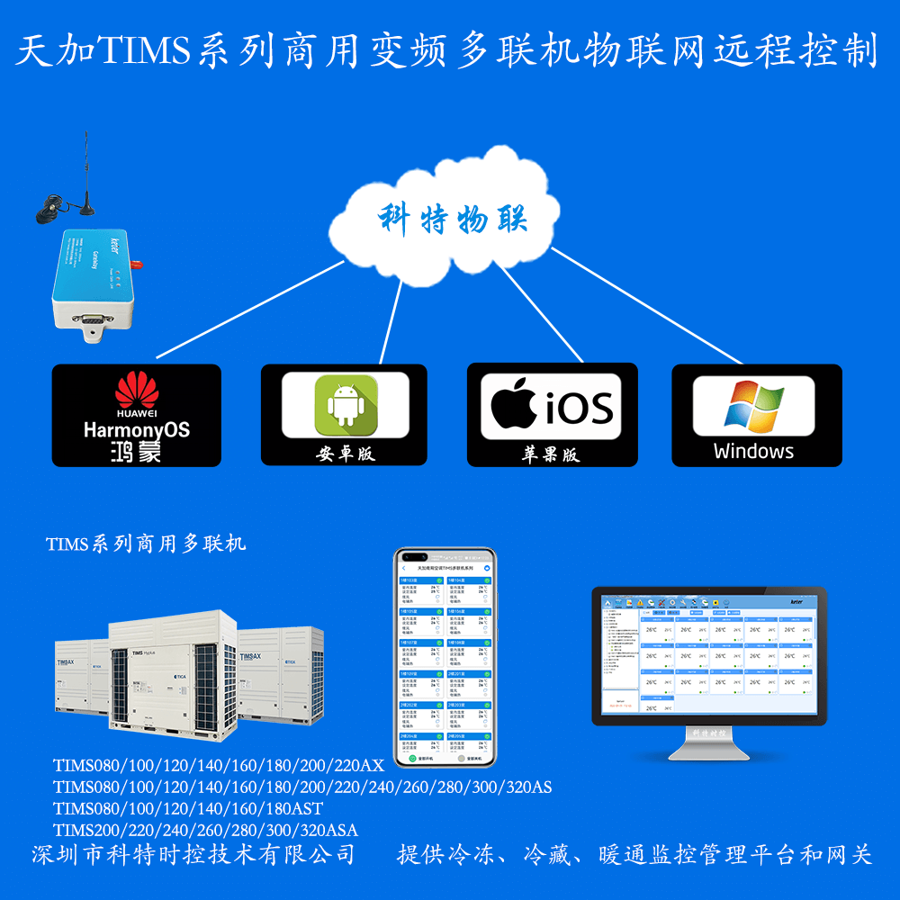 天加空调-天加洁净多联机空调-天加TIMS多联机中央空调-天加空调手机远程控制APP-天加空调集中远程控制-天加空调群控系统