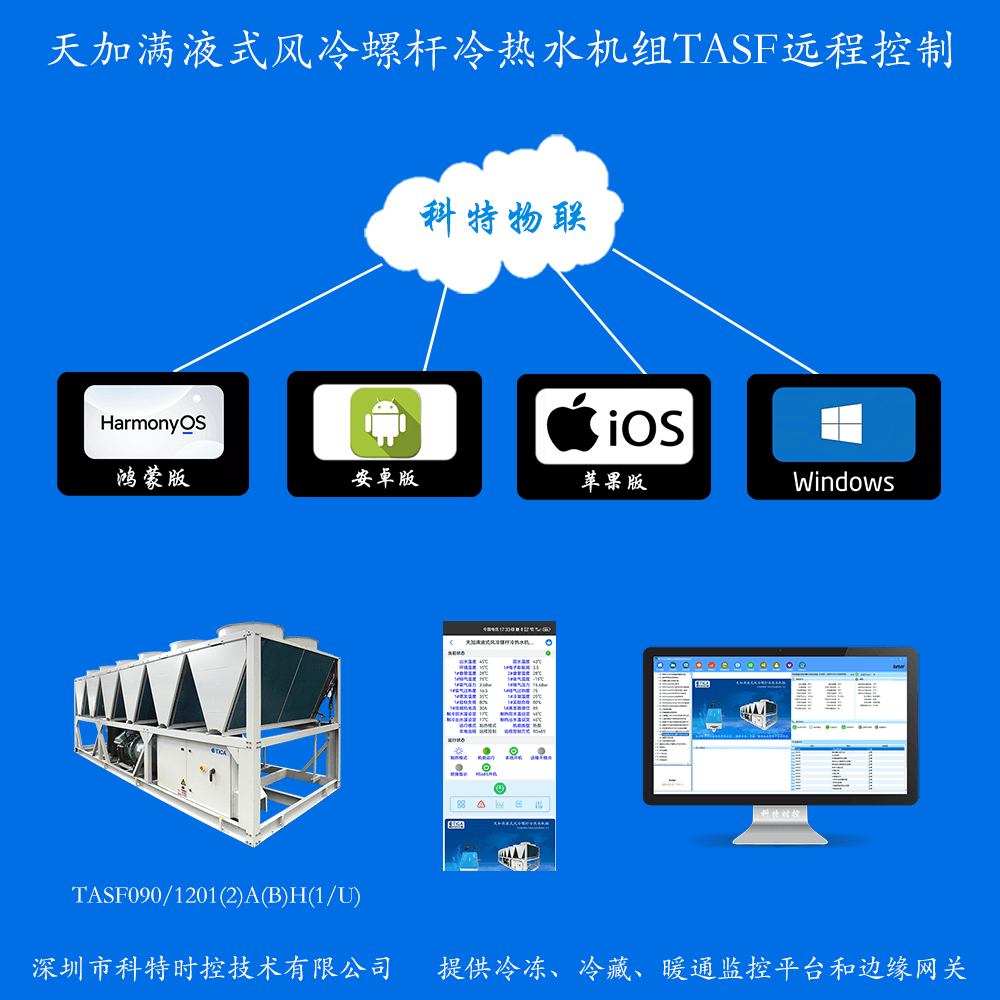 天加空调-天加螺杆机-天加满液式水冷螺杆冷热水机组-天加空调物联网网关-天加空调App远程控制-天加空调远程监控