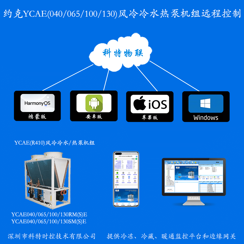 约克中央空调-约克风冷冷水热泵-约克风冷模块-约克YCAE风冷冷水热泵物联网远程控制网关-约克空调远程控制