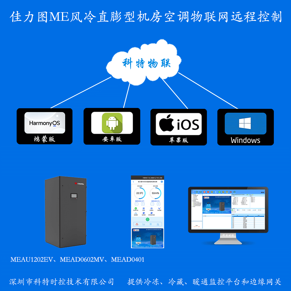 佳力图空调-佳力图ME风冷直膨型机房空调-佳力图空调手机远程控制App-佳力图空调物联网网关-佳力图空调远程控制