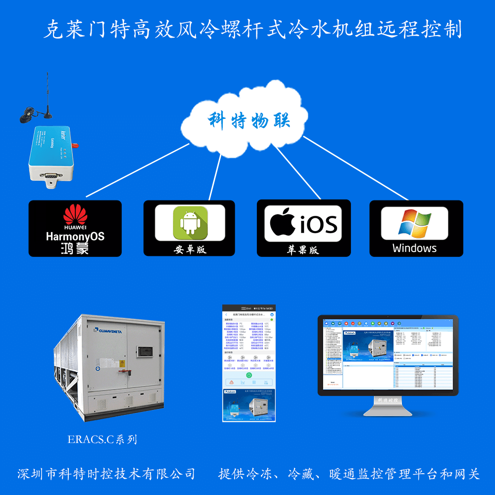 克莱门特空调-克莱门特冷水机-克莱门特物联网网关-克莱门特远程控制App-克莱门特远程控制系统-冷热源管理系统