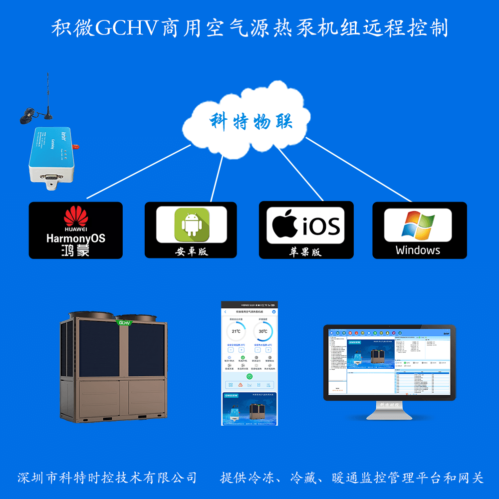 积微GCHV空调-积微空气能热泵机组-积微空调物联网网关-积微空调App远程控制-积微空调远程监控