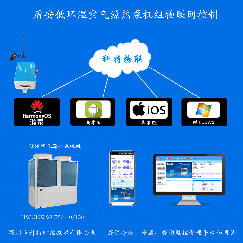 盾安中央空调-盾安空气源热泵机组-盾安煤改电-盾安空气源热泵热水机组-盾安空调物联网网关-盾安空调App监控-盾安空调远程监控