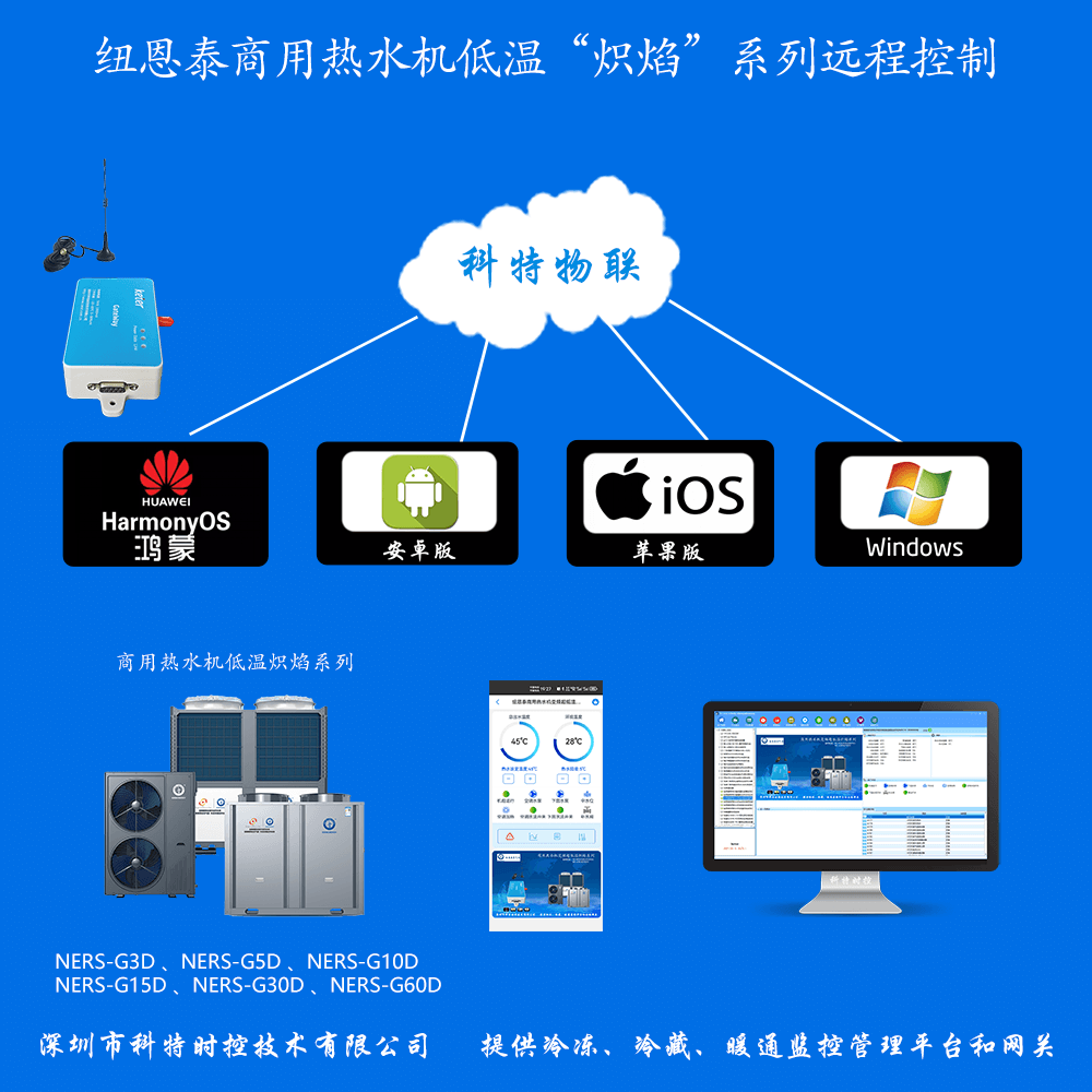 纽恩泰空气能-纽恩泰空气能热水机-纽恩泰商用热水机-纽恩泰空气能热泵-纽恩泰商用热水机低温炽焰系列物联网远程控制网关-纽恩泰空气能远程控制系统