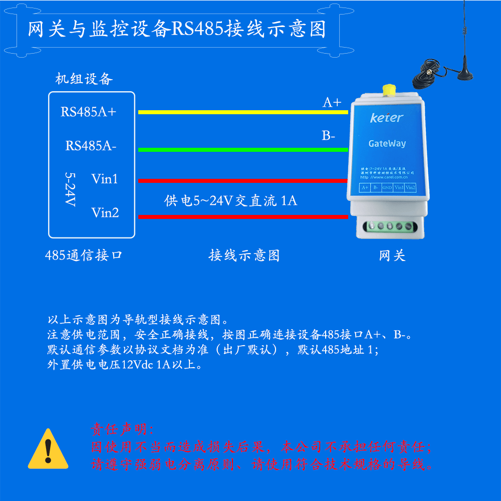 WIFI网关-接线说明