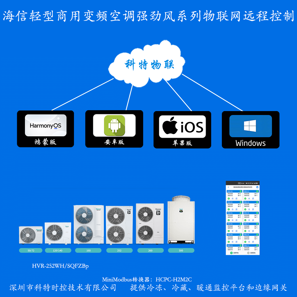 海信轻型商用变频空调强劲风系列