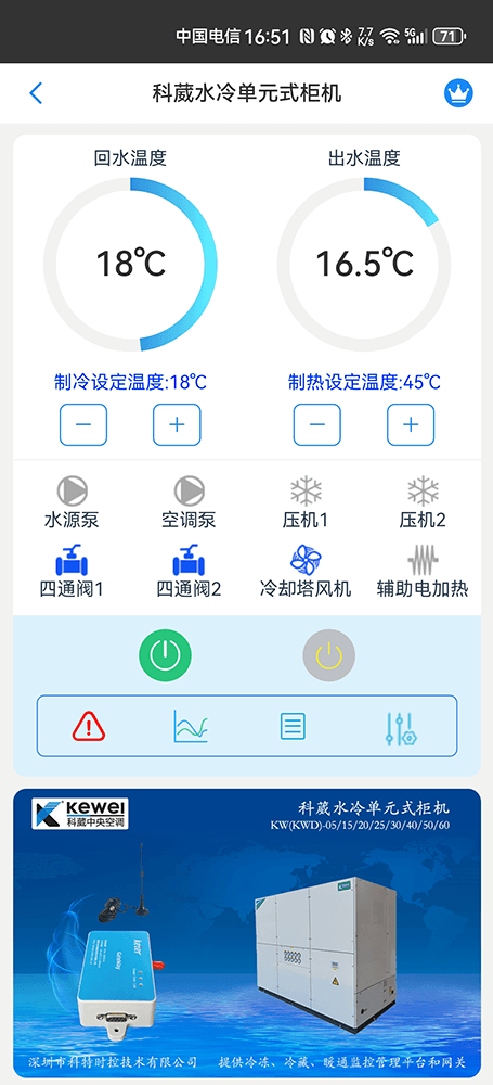 科葳空调-科葳冷水机-科威柜机-科葳空调物联网控制-科葳空调远程控制