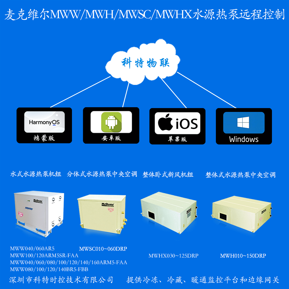 麦克维尔水源热泵机组远程控制