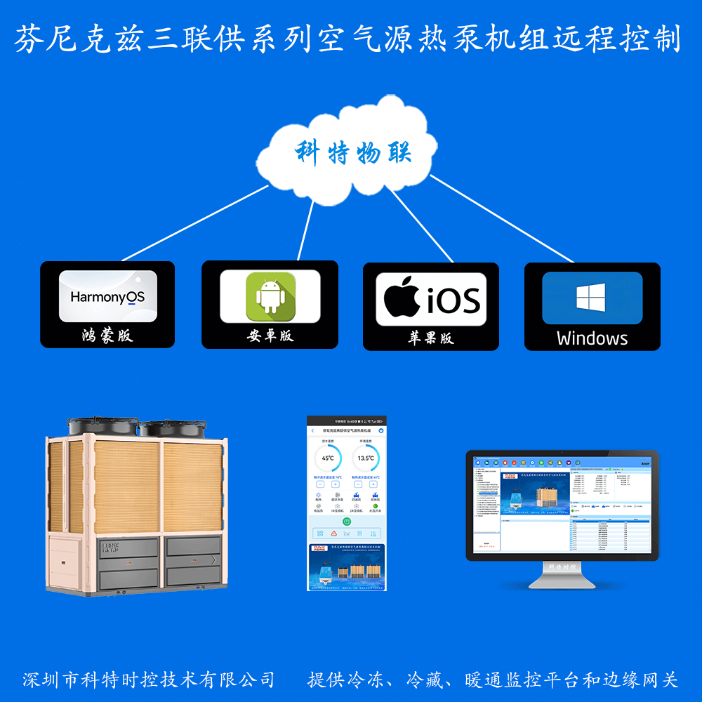 芬尼空气能-芬尼空气源热泵采暖机组-芬尼克兹三联供空气源热泵机组物联网网关-芬尼空气能远程控制系统