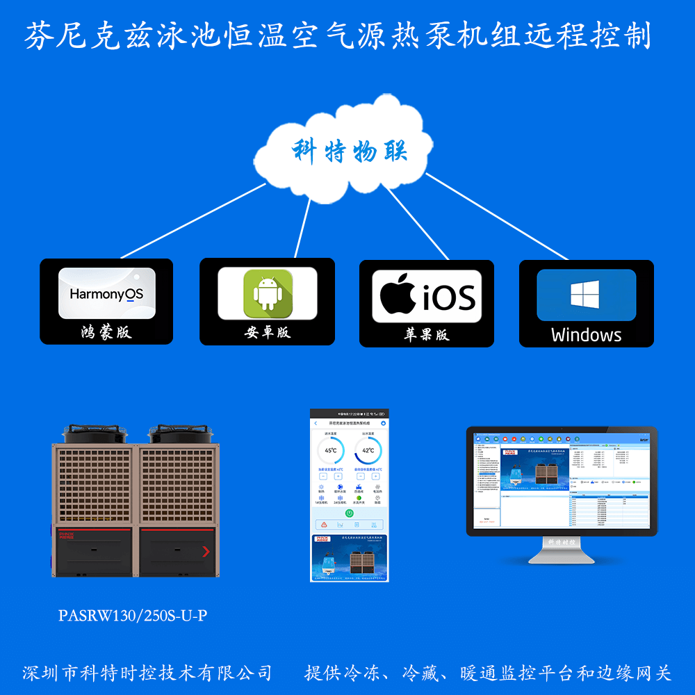 芬尼空气能-芬尼空气源热泵热水机组-芬尼克兹泳池恒温热泵机组物联网网关-芬尼空气能远程控制系统
