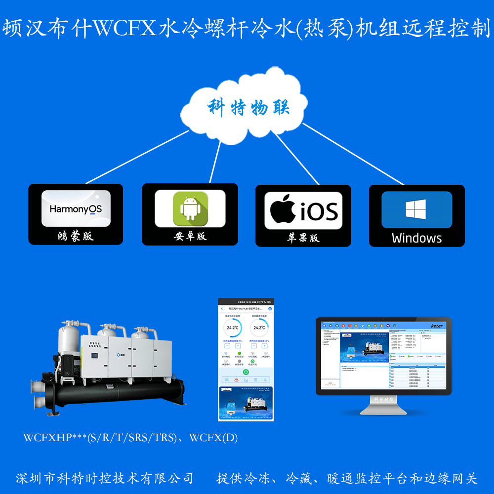 顿汉布什WCFX水冷螺杆冷水(热泵)机组系列远程控制网关产品图