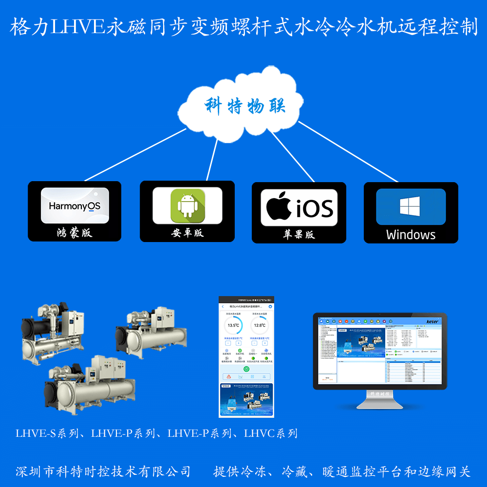 格力LHVE永磁同步变频螺杆水冷冷水机远程控制网关