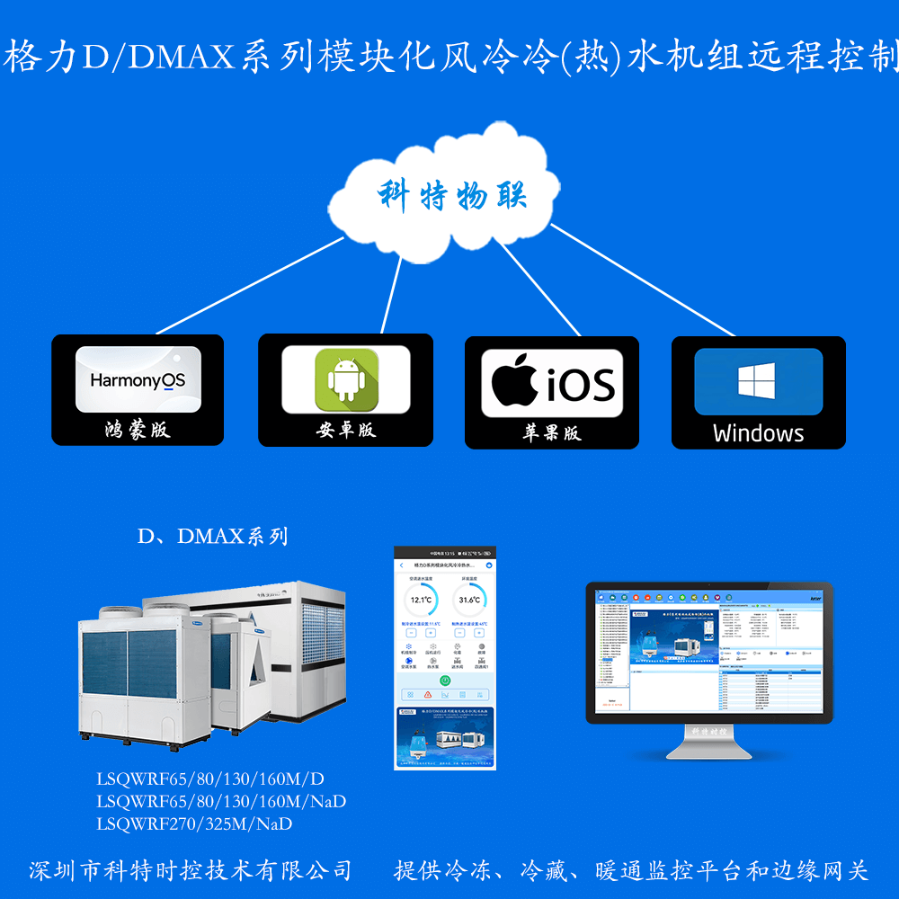 格力D系列模块化风冷冷热水机组远程控制网关