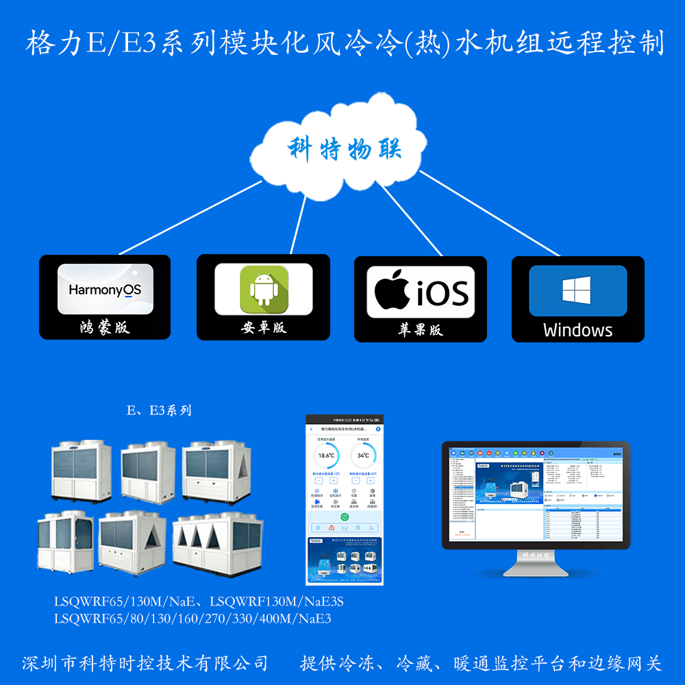 格力E系列模块化风冷冷热水机组远程控制网关