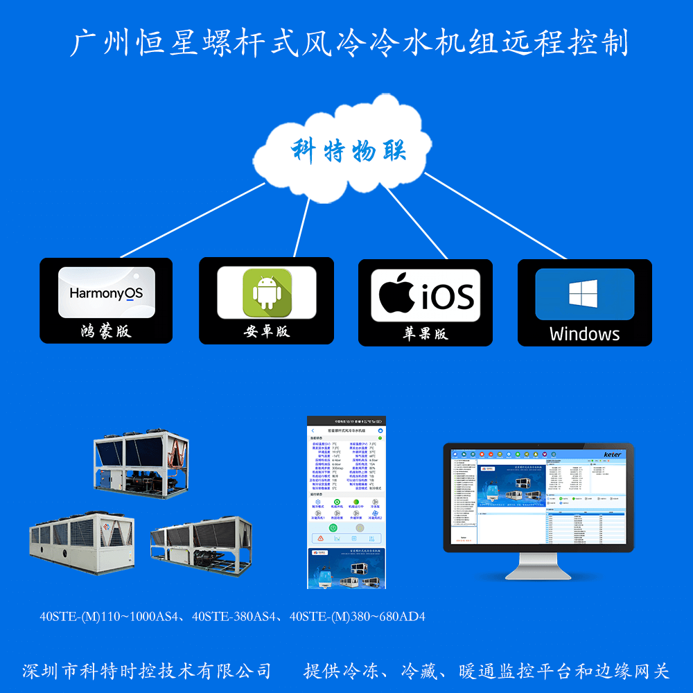 广州恒星螺杆式风冷冷水机组远程控制网关