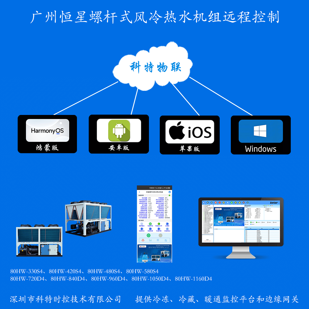 广州恒星螺杆式风冷热水机组远程控制网关