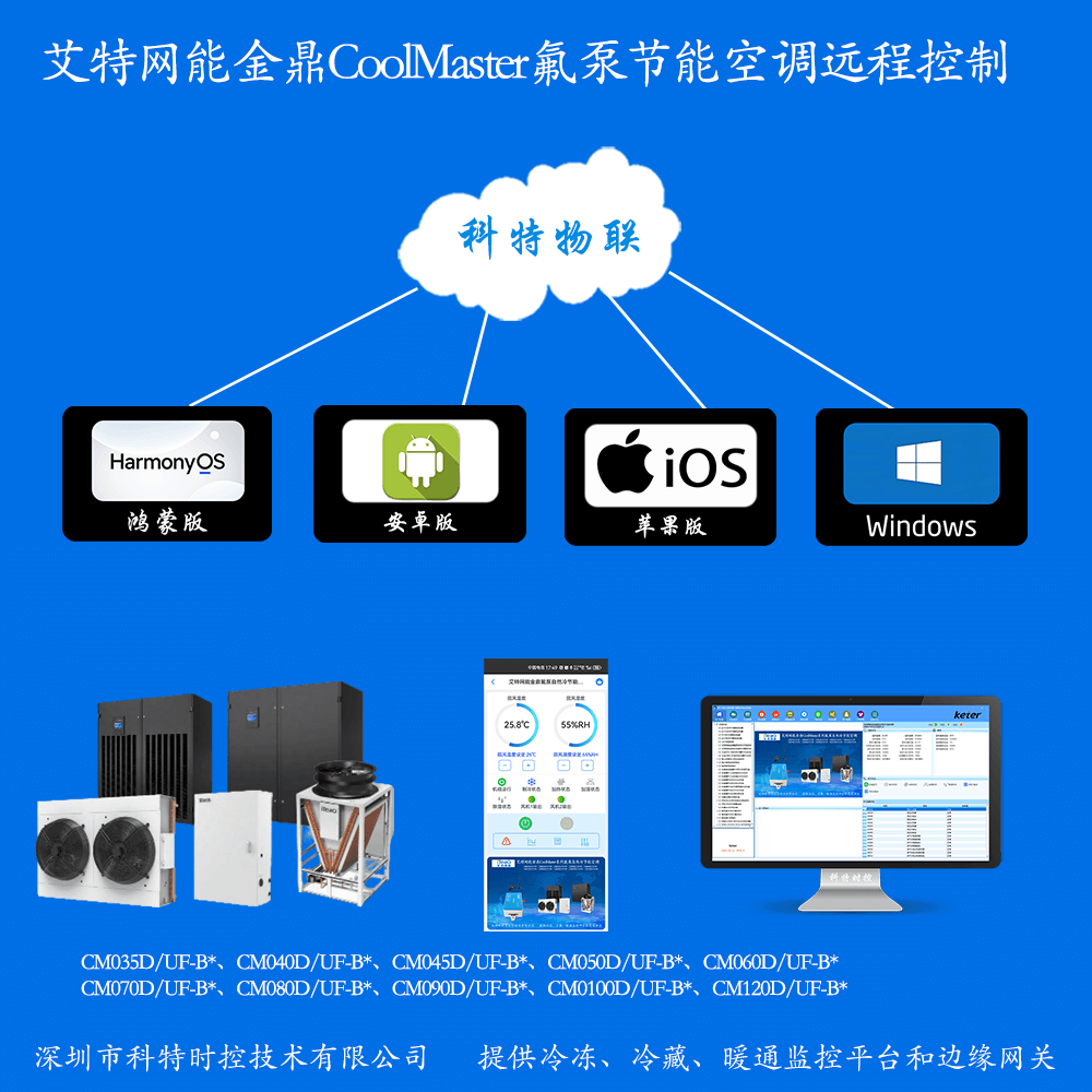 艾特网能金鼎CoolMaster系列氟泵自然冷节能空调远程控制网关