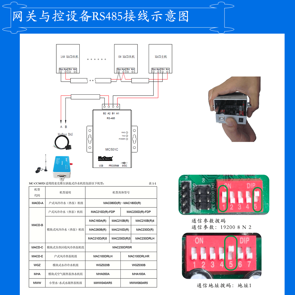 麦克维尔水源热泵机组手机远程控制麦克维尔MWW小型水-水式水源热泵机组手机远程控制App界面1