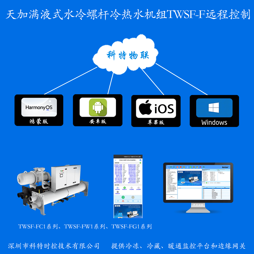 天加满液式水冷螺杆冷热水机组TWSF-F系列远程控制网关