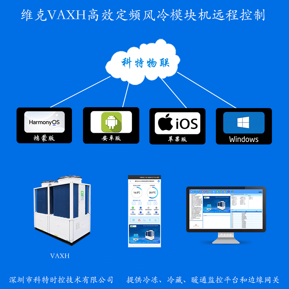 维克VAXH高效定频风冷模块机远程控制网关